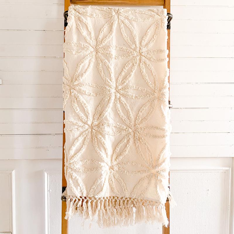 Aden tufted throw blanket best sale