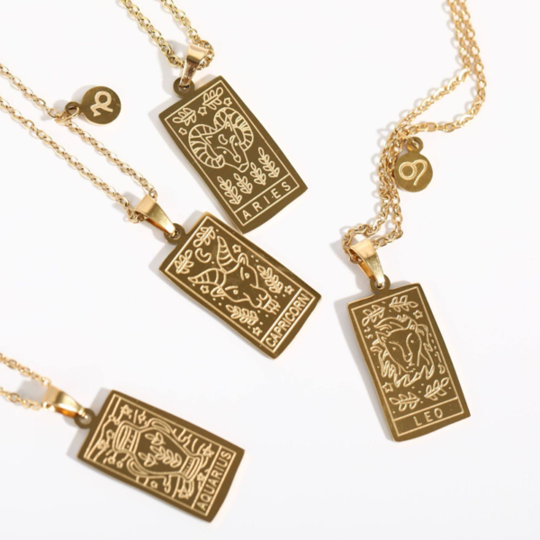 Gold Zodiac Necklaces