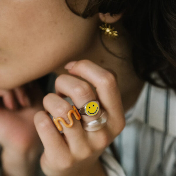 Enamel Wiggle Ring - Image 5