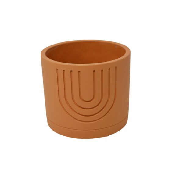Sculpted Pot - Terracotta