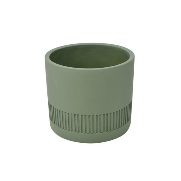 Sculpted Pot - Green