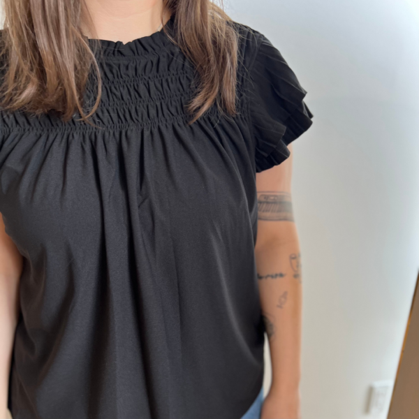 The Tiered Short Sleeve Blouse