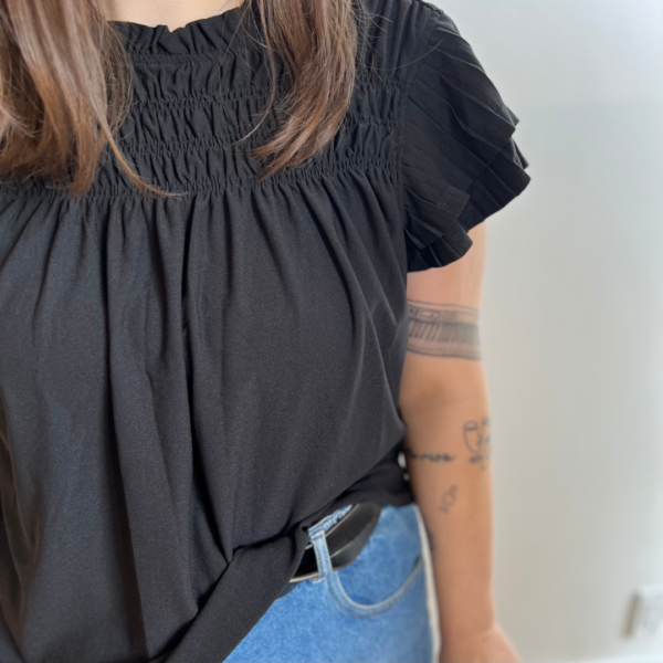 The Tiered Short Sleeve Blouse