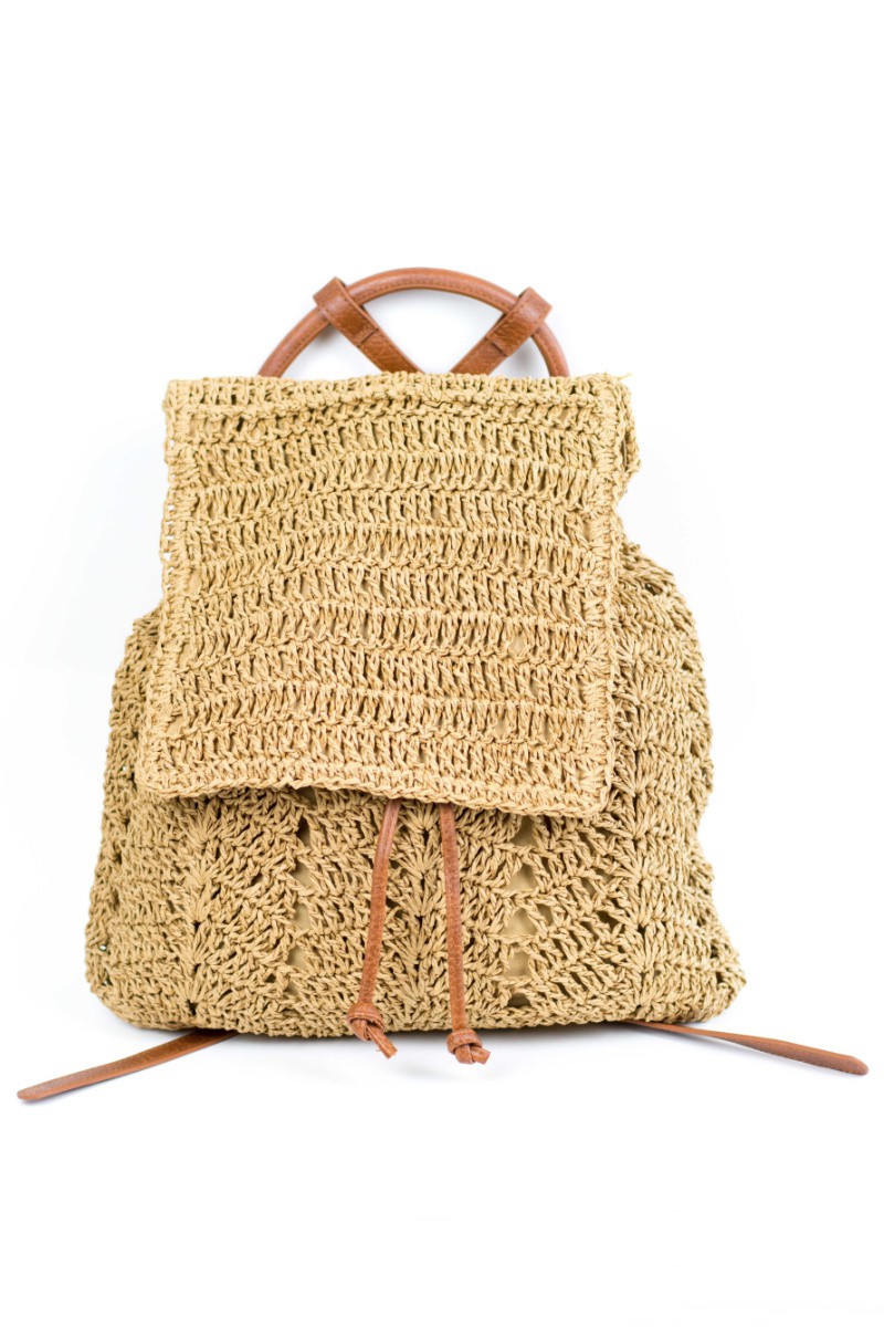 Woven Straw Backpack – Far & Wide Kamloops