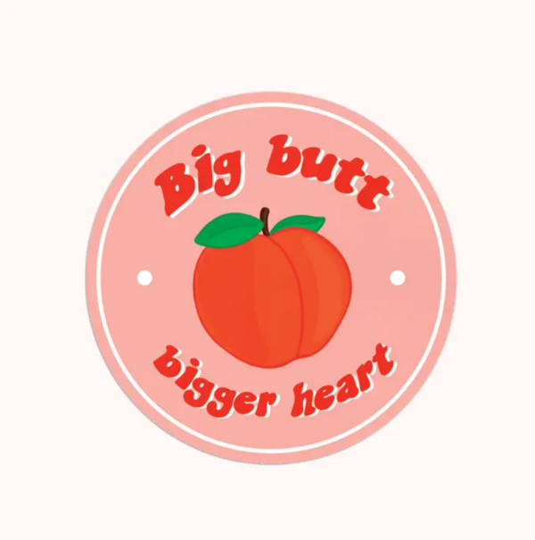 Big Butt, Bigger Heart Sticker - Image 2