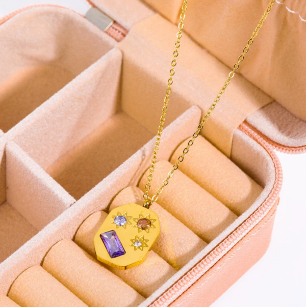 Amythest Starburst Necklace - Image 3