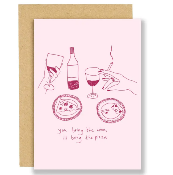 Wine and Pizza Card