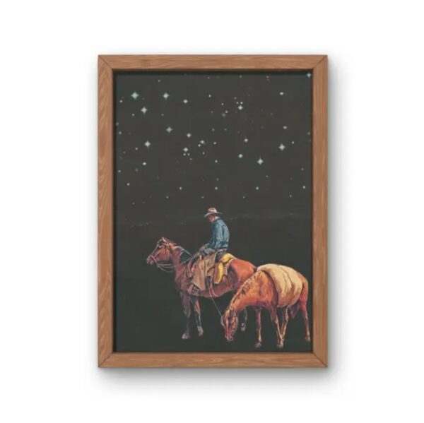 Vintage Collage Art Print - Midnight Cowboy