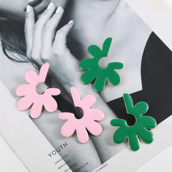 Petal Statement Earrings - Image 2