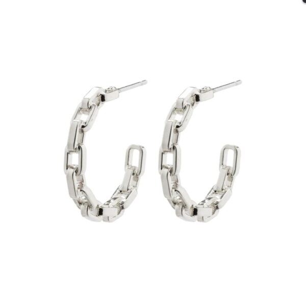 Eira Cable Chain Hoops - Image 4