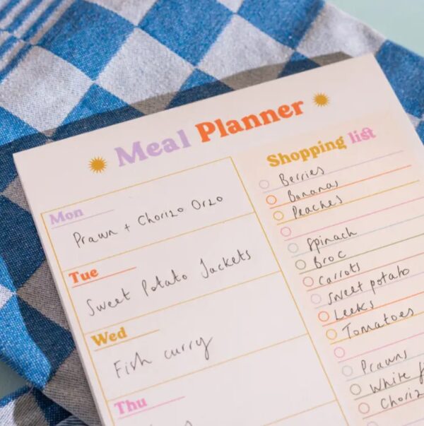 Colourful Meal Planner + Shopping List Pad - Image 3