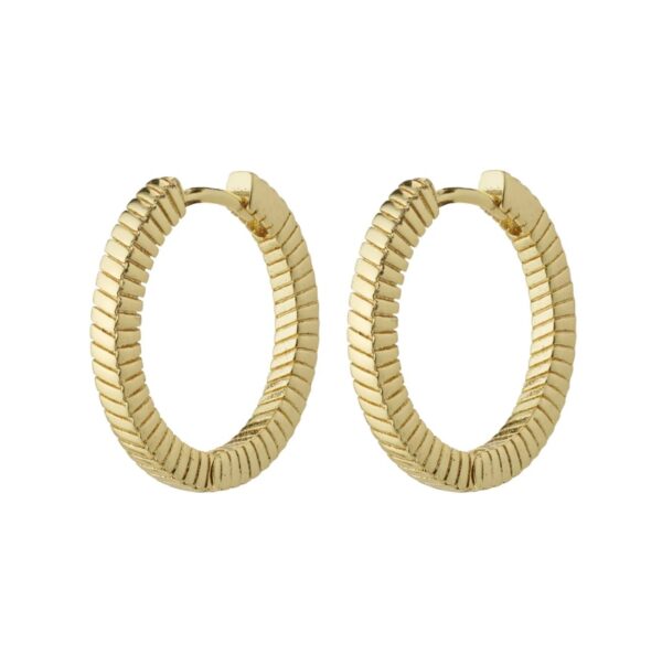 Dominique Etched Hoops - Image 2
