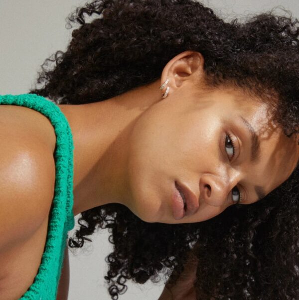 Ezo Twirled Crystal Small Hoops