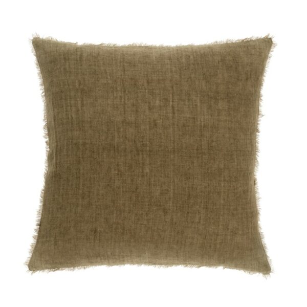 24x24 Linen Throw Pillow Fennel