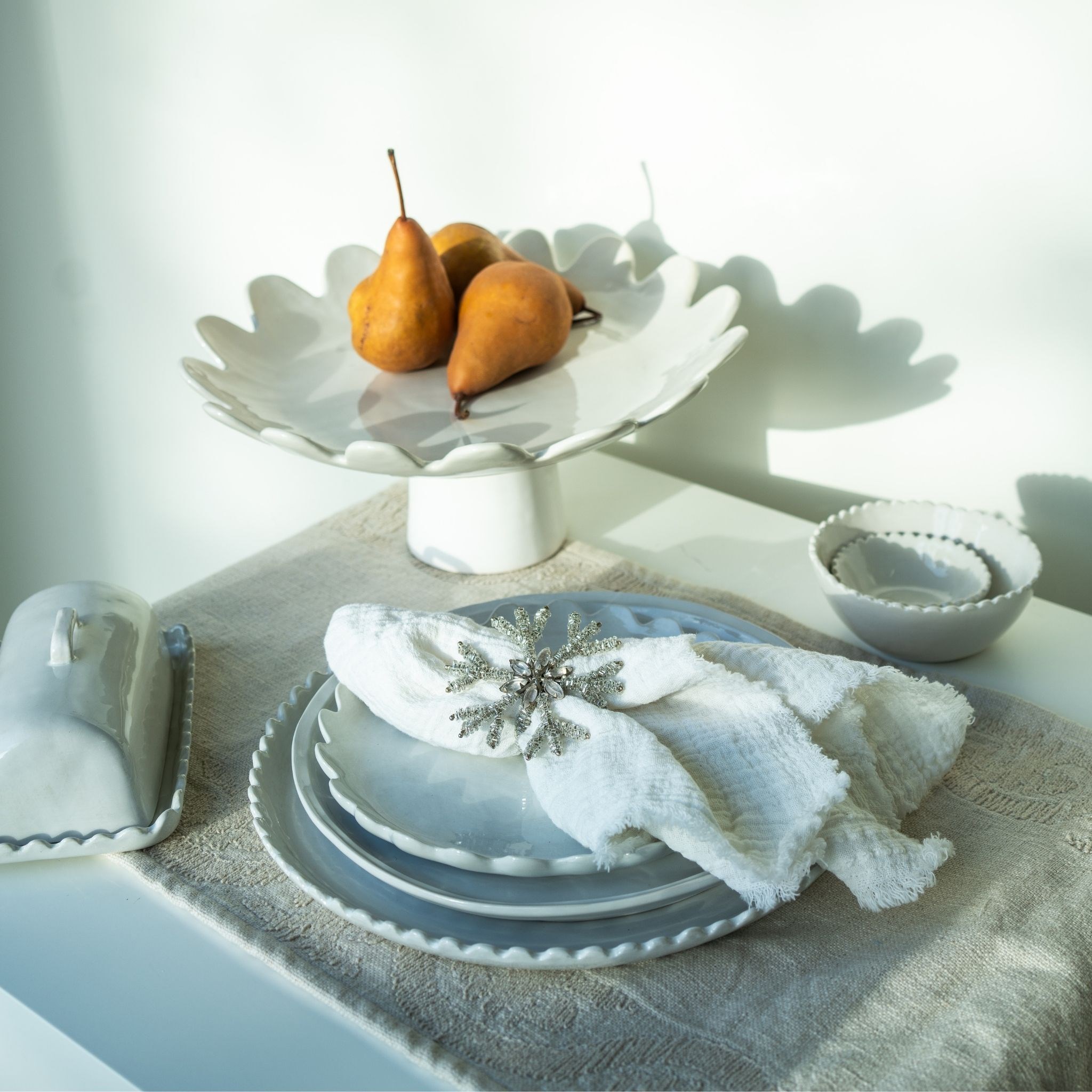 Scalloped Cake Stand Far Wide Kamloops