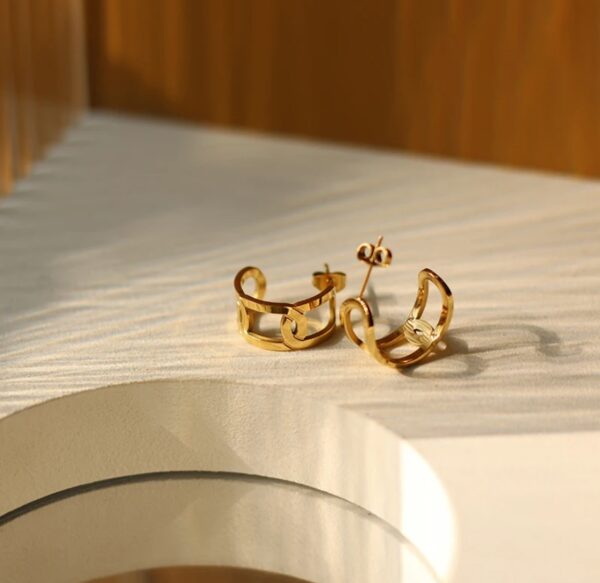 Chainlink Hoop Earrings
