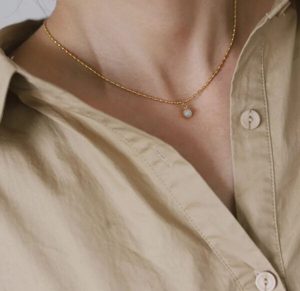 Minimalist Opal Pendant