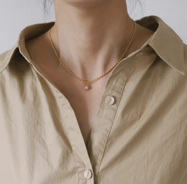 Minimalist Opal Pendant - Image 2