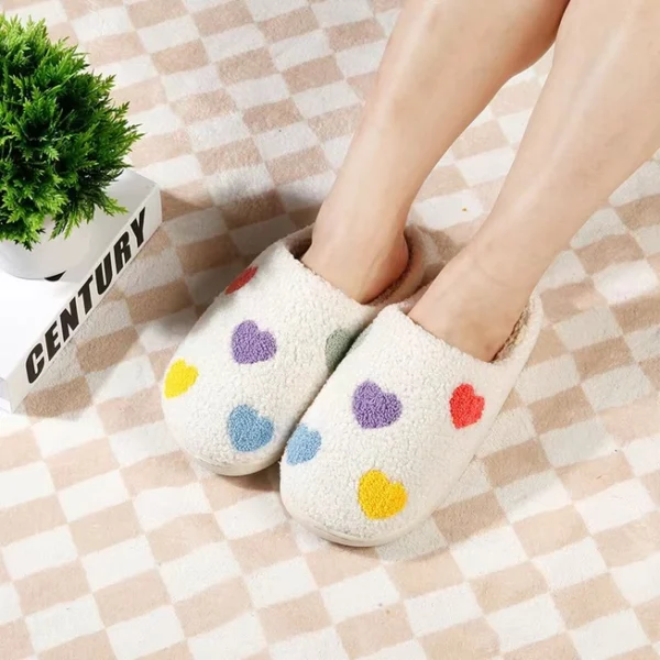 Heart Plush Slippers