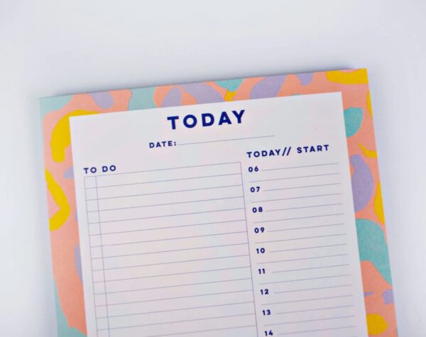 Abstract Daily Planner Pad