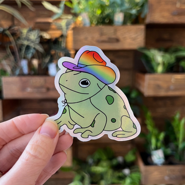 Hollographic Sticker - Gay Frog - Image 2