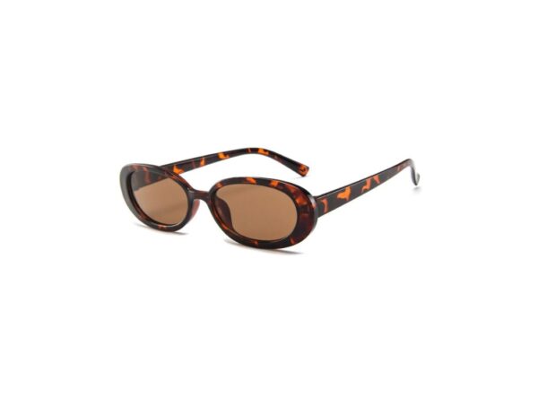 90s Slim Oval Sunglasses - Image 2
