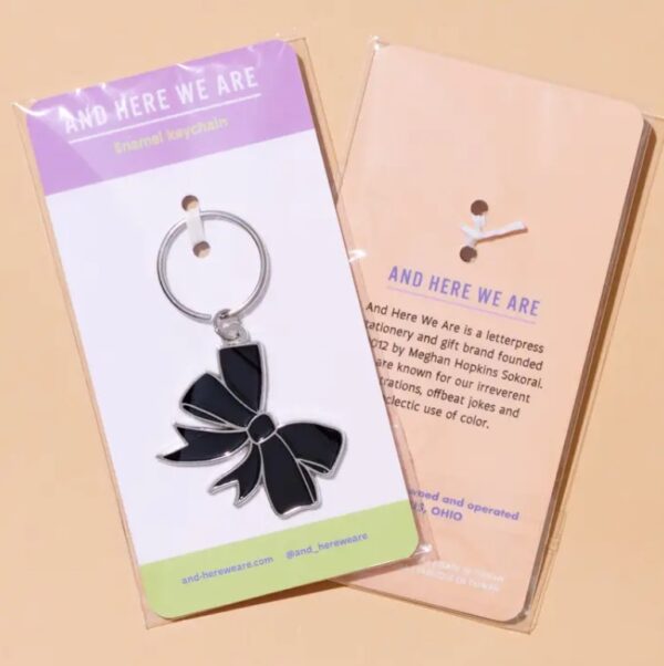 Bow Enamel Keychain - Image 3