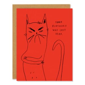 Bitter Kitty Birthday Card