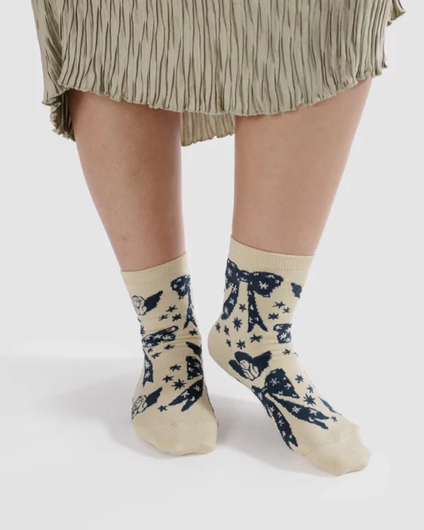 Baggu Socks - Cherub Bows
