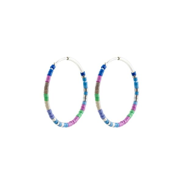 Alison Beaded Hoops - Image 3