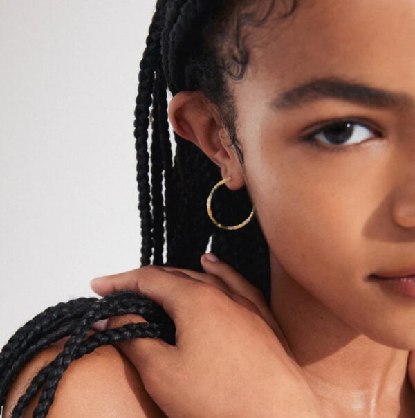 Alison Beaded Hoops - Image 2