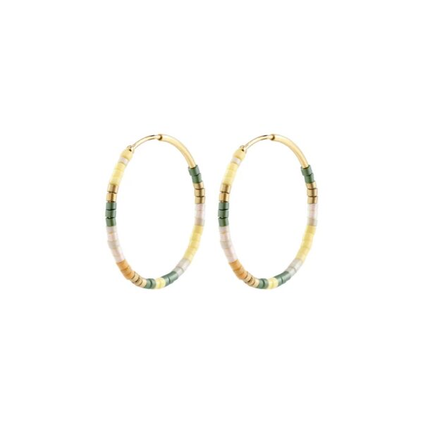 Alison Beaded Hoops - Image 4