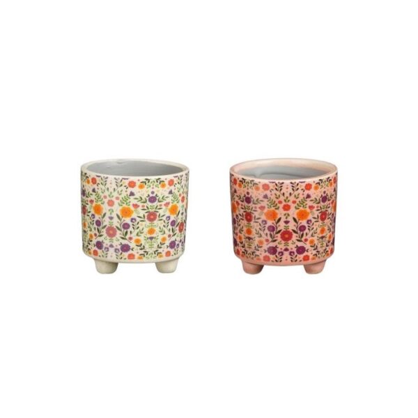 The Floral Motif Pot - 3"
