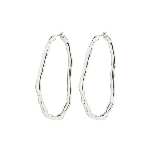 Light Recycled Hoop Earrings - Image 3