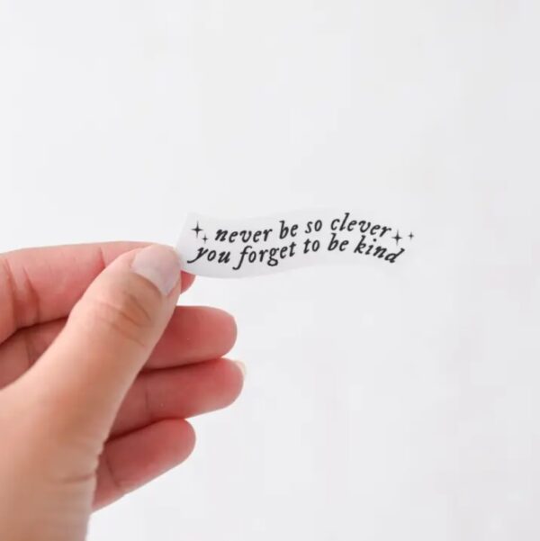 Clever + Kind Lyrics Sticker