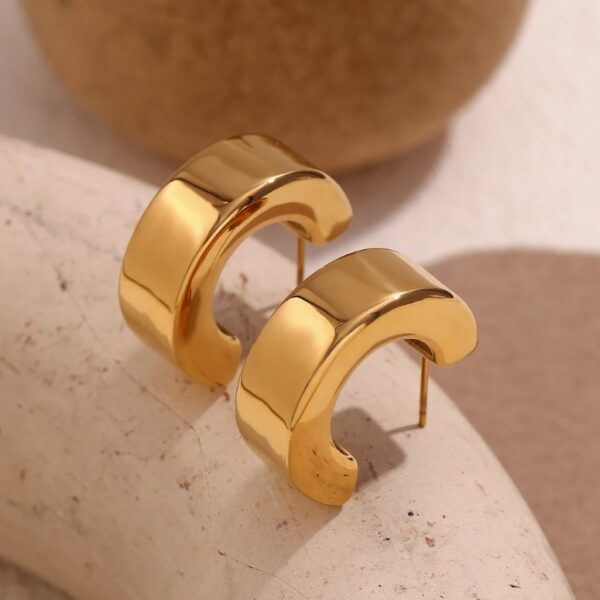The Gold Bar Hoops