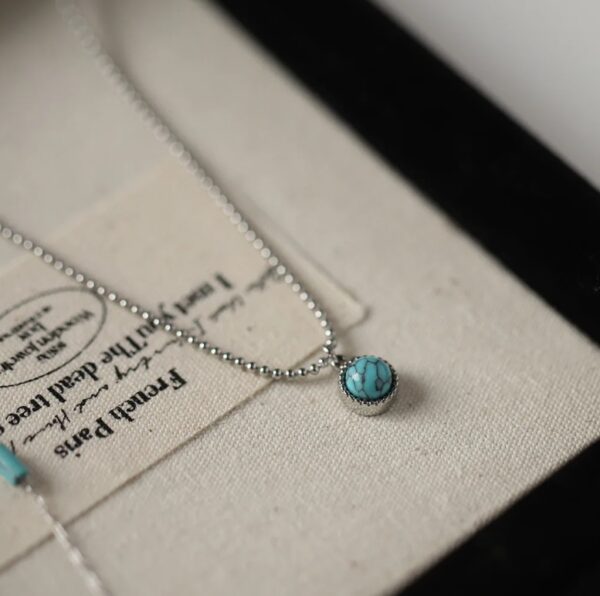 Minimalist Turquoise Pendant - Image 2