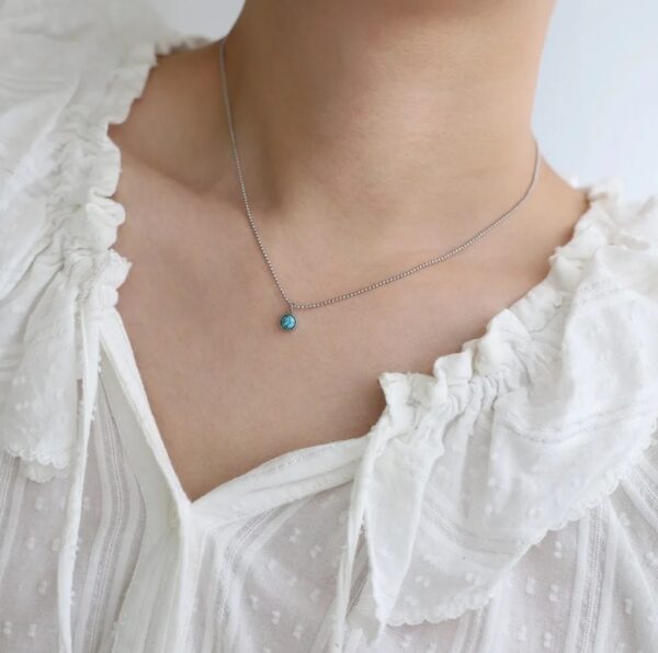 Minimalist Turquoise Pendant