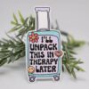Unpack in Therapy Sticker