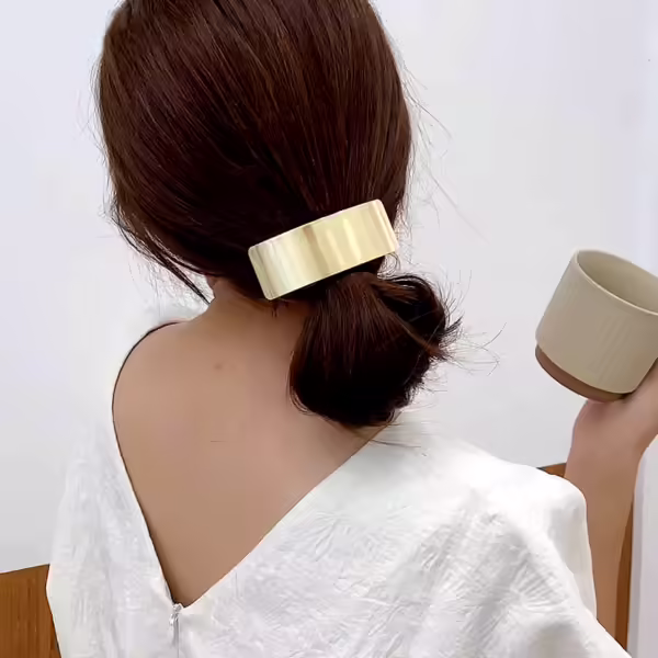 The Gold Bar Barrettes