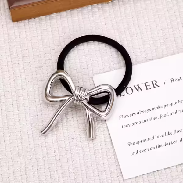 The Metal Bow Hair Tie - Image 4