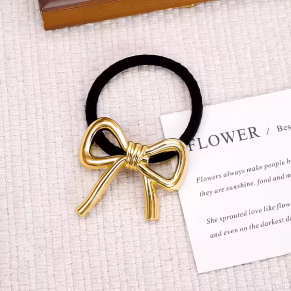 The Metal Bow Hair Tie - Image 5