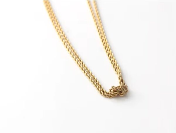 Double Strand Knot Necklace - Image 2