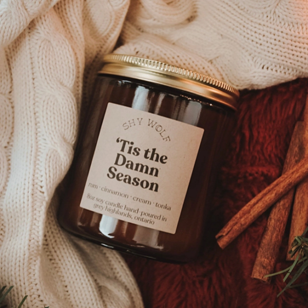 Shy Wolf 'Tis The Damn Season Candle