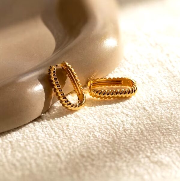 Vintage Twist Hoops - Image 4
