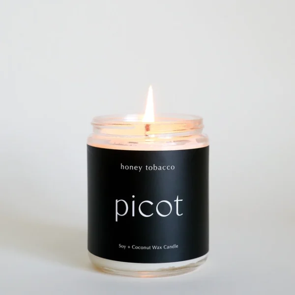Picot Honey Tobacco Candle