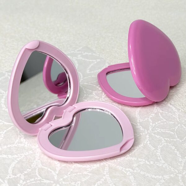 Heart Shaped Pocket Mirror - Image 2