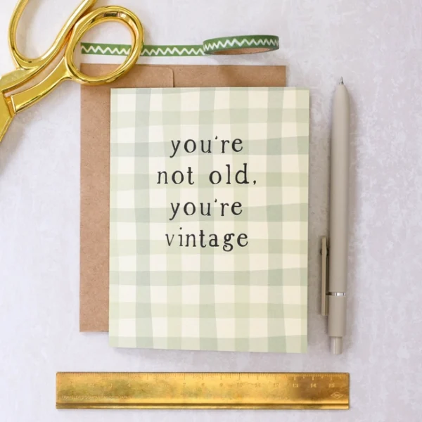 Not Old, Vintage Card