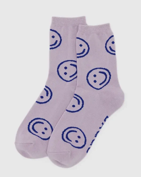Baggu Socks - Dusty Pink Happy